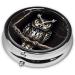 Late Night Owl Portable Metal Pill Box - Small 3-Compartment Travel Organizer for Pills - Durable & Convenient Design - Buy Online on GoSupps.com