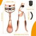 WLLHYF Eyelash Curler Kit - Professional Metal Lash Curler with Built-in Comb and 10 Refill Pads for Dramatically Curled Eyelashes - Rose Gold - Buy Online on GoSupps.com