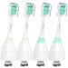 Senyum Toothbrush Replacement Heads for Philips Sonicare Replacement Heads E-Series,for Phillips Sonicare Replacement Brush Head Essence,Elite,for Sonic Care Electric Toothbrush Heads Handle,4 Pack 4 Count (Pack of 1)
