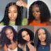 Domiso Deep Wave Bob Wig 12 Inch - Glueless Human Hair Lace Wig for Black Women - Buy Online on GoSupps.com