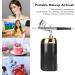 Facial Oxygen Machine Cordless Facial Mist Sprayer for Skin Rejuvenation Water Oxygen Airbrush with Multifunctional USB Charging for Deep Skin Care Salon Moisturizing (Black) - Buy Online on GoSupps.com