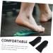 NOLITOY Height Increasing Insoles - 3 Pairs Silicone Gel Cushions for Plantar Support and Comfort - Black Thickened Shoe Pads - Buy Online on GoSupps.com