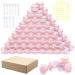 100 pieces of jaws 5ml empty can mini clear cremal trial transparent cremeglas cosmetic bottle container with screw cap rice set used for lip balm lotion pink 100 pieces-a-A