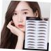 FOMIYES 20 Pcs Eyebrow Stickers Black Stickers Hair-like Authentic Eyebrows Water Transfer Eyebrow Sticker - Buy Online on GoSupps.com