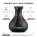 400ml Smart WiFi Ultrasonic Diffuser & Humidifier with Alexa & Google Home Control - Dark Brown - Buy Online on GoSupps.com