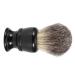 Premium Black Resin Handle Hair & Beard Shaving Brush - Thick Lather for Ultimate Comfort - Buy Online on GoSupps.com