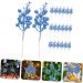 SilteD 20pcs Fake Berry Stem cutting branch Tree Branches For Decoration christmas tree decorations berry branch decorate artificial berry Foam wreath christmas DIY berries Blue 19X5X5CM - Buy Online on GoSupps.com