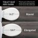 MAYFAIR 1843SLOW 000 Lannon Elongated Toilet Seat with Slow Close and Never Loosen Feature - Durable White Enameled Wood - 1 Pack - Buy Online on GoSupps.com