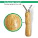Stainless Steel Welding Knife with Wooden Handle - 2-in-1 Tool for Horse Donkey & Goat Cleaning & Stripping - Buy Online on GoSupps.com