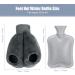 Homealexa 2L Hot Water Bottle with Soft Cover - Premium Natural Rubber, Safe & Durable for Family | Foot Design - Buy Online on GoSupps.com