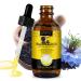 Organic Black Seed Oil 60ml | 100% Pure & Premium Cold Pressed | Improves the Condition of Hair Skin and Nails | Best for Dry Skin Inner Health & Flaky Skin