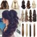 Claw Clip in Ponytail Hair Extension Synthetic Hair Extensions Hairpiece One Piece Long Pony Tails 18inch Curly Wavy - Natural Black 18 inch Natural Black