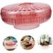 Fruit Dish to Go Plates with Lids Kids Tray Appetizer Plate Food Candy Case Travel with re-usable 29X29X15CM Orange - Buy Online on GoSupps.com