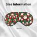 Buy Xmas Funny Gnomes Print Sleep Eye Mask | Soft Eye Cover for Travel & Naps - Perfect Gift for Men & Women - Buy Online on GoSupps.com