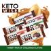 Keto Wise Fat Bombs | Chocolate with MCT Oil | Low Fat, Low Carb Snack | 7g Fat, 2g Net Carbs | Peanut Caramel Nougat | Pack of 16 - Buy Online on GoSupps.com