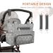 SONARIN 7pcs Nappy Changing Bag Set - Multifunction Mummy Tote Bag with Bottle Bag, Changing Mat, Stroller Straps - Grey - Buy Online on GoSupps.com