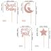 36 PCS Baby Shower Girl Cupcake Toppers with Moon Glitter Star It's a Girl Sweet Baby Gender Reveal Cupcake Picks Baby Shower Kids Girls Birthday Party Cake Decorations Supplies Rose Gold A Girl Rose Gold - Buy Online on GoSupps.com