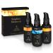 Skincare set vegan with vitamin C serum + hyaluron serum + beauty fluid with ceramide - on Bio aloe vera base - birthday presents for women gifts for women - Beauty set 3x30ml Skincare set with 2 serums + 1 cream