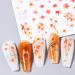 3D Maple Leaf Nail Art Stickers - Fall Embossed Decals for Women & Girls | Autumn Thanksgiving Nail Decorations (4 Sheets - Buy Online on GoSupps.com