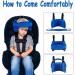 Adjustable Cotton Child Car Head Support & Neck Protector - Blue | Seat Headrest for Baby, Kids, Toddlers - Buy Online on GoSupps.com