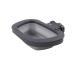 Dexas PW275432429 Collapsible Kennel Bowl 2.5 Cups Light Grey M 1 piece M grey
