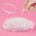 1000 Pcs Small Clear Hair Elastics Soft  Mini Clear Elastic Hair Ties  2mm in Width and 20mm in Length   Tiny Clear Elastic Rubber Hair Bands Little for Girl Women Baby Toddler Pets Braids Ponytail 1000Pcs Clear Hair Ela...