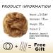 JJstar 2PCS Curly Messy Bun Hair Pieces - High Heat Resistant Synthetic Fiber Scrunchies for Women - Golden Auburn - Buy Online on GoSupps.com