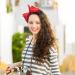 WantGor Bow Headbands for Women - 2 Big Bowknot Hair Hoops - Knotted Wide Turban Headbands - Black Red Hair Accessories - Buy Online on GoSupps.com