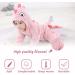 Doladola Baby Boys Girls Flannel Pink Shark Hooded Romper Jumpsuit 6-12 Months | Kids Toddler Costume Outfit - Buy Online on GoSupps.com