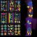 Glow in The Dark Temporary Tattoos Fluorescence UV Neon Body Face Fake Waterproof Tattoo Stickers Rave Festival Accessory Party Supplies for Women Men 10 Sheets(Style B)