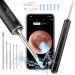 Qimic Ear Wax Remover 1080P FHD Wireless Ear Wax Removal Kit WiFi Ear Cleaner Camera with 6 LED Lights 3.5mm Visual Ear Otoscope for Adults Kids & Pets(Black)