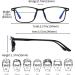 Buy Suertree Myopia Glasses - Blue Light Filter & Lightweight Nearsighted Glasses for Men & Women - Black -3.5 Diopters - International Shipping Available - Buy Online on GoSupps.com