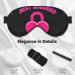 Just Married Print Eye Mask | Unisex Soft Sleep Shade for Travel Yoga & Shift Work - Buy Online on GoSupps.com