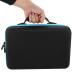 Cocoarm carrier bag for essential oils hard shell case for 60 bottles outdoor organizer practical for bottles 5 ml 15 ml 31 x 22.5 x 7.7 cm (Blue)