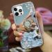 Omorro iPhone 13 Mini Makeup Mirror Case - Luxury Bling Glitter Rhinestone with Diamond Ring Stand - Cute Girly Silver Case for Women & Girls - Buy Online on GoSupps.com