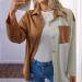 Gefomuofe Blouse Women's Loose Tunic Large Sizes Pullover Tops Long Blouse Shirt Summer Shirt Blouse Button Down Shirts Tunic Casual V-Neck Tops Elegant Plain Office Blouses Office Shirt Brown XXL - Buy Online on GoSupps.com