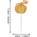Pack of 24 Pumpkin Cake Decorations Glitter Autumn Theme Cupcake Toppers Halloween Cake Decorations for Pumpkin Theme Baby Shower Thanksgiving Birthday Party Cake Decorations Gold Gold Style4 - Buy Online on GoSupps.com