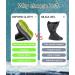 Jsuslife Waterproof Shoe Covers - 1 Pair | Reusable Non-Slip Boot Covers with Zipper | Reflective, 3X-Large | Men and Women Rain Gear for Outdoor Activities - Buy Online on GoSupps.com