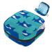 Ocean Sea Sea Shark Pattern Sanitary Napkins Storage Pocket Menstruation Pad Bag Portable Menstrual Cup Pocket With Zipper for Teenage Girls Women Women
