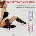 Ailaka Compression Socks with Zipper - 3 Pairs 15-20 mmHg Knee Highs for Men & Women | Open Toe Varicose Veins Edema Recovery - 3X Large Black Beige Black Copper - Buy Online on GoSupps.com