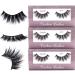 Cuckoo False Eyelashes 3D Faux Mink Lashes Dramatic Korea PBT Fiber False Lashes 100% handmade- 303 (3Pairs) 3 Pairs-Cuckoo 303