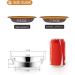 VENTION Stainless Steel Shallow Cat Food Bowls Set of 4 - 5 7/10 Inch - Dishwasher Safe Metal Dishes for Elevated Stand, Whisker Fatigue Relief - Buy Online on GoSupps.com