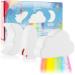 Robin Goods 3x bombs for children - rocket cloud and moon - bath balls with rainbow effect - Home -spa - wellness for the little ones - colorful (3 pieces - rainbow)