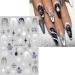 Christmas Nail Stickers 9 Sheets Self-Adhesive Nail Decal Snowman Snowflake Nail Art Decoration Design Supplies - Buy Online on GoSupps.com
