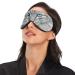 Haskirky Light Blocking Eye Mask - Adjustable for Deep Sleep, Travel, Yoga - Blue Eyed Cat Design - Buy Online on GoSupps.com