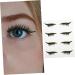 SKISUNO 4 Pairs False Eyelashes Eye Makeup Sticker Eyeliner Pencil Stickers Waterproof Eyeliner Tape Sticker 4x1.5cm As Shown - Buy Online on GoSupps.com