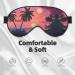 Buy SSIMOO Tropical Sunset Soft Sleep Eye Mask | Breathable Eye Patch for Travel & Relaxation - Black - Buy Online on GoSupps.com