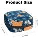 Sanitary Napkin Storage Bag | Period Bag for Women & Teen Girls | Pineapple Leaves Pattern | Menstrual Cup Pouch & Nursing Pad Holder - Multicolor - Buy Online on GoSupps.com