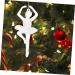Artibetter 4 Pcs Christmas Ornaments Glitter Keychain Xmas Tree Hanging Doll Acrylic Hanging Ornaments Set Girl Silverx2pcs 14X8.5X1.5CMx2pcs - Buy Online on GoSupps.com