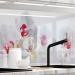 Sticker professionals kitchen back wall Self -adhesive glass optics executed - orchids ensemble - 1.8mm stiffened every surface hard pet material premium 60 x 280cm h 60 cm x W 2ch ideen ensemble